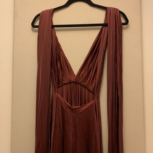 NWT Butter by Nadia - Signature Satin Wrap Dress - Picture 7 of 9